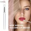 1PCS Portable Multifunctional Silicone Lip Brush with Cover Dustproof Lip Glaze Brush Lipstick Brush Lipstick Brush Eyeshadow Brush
