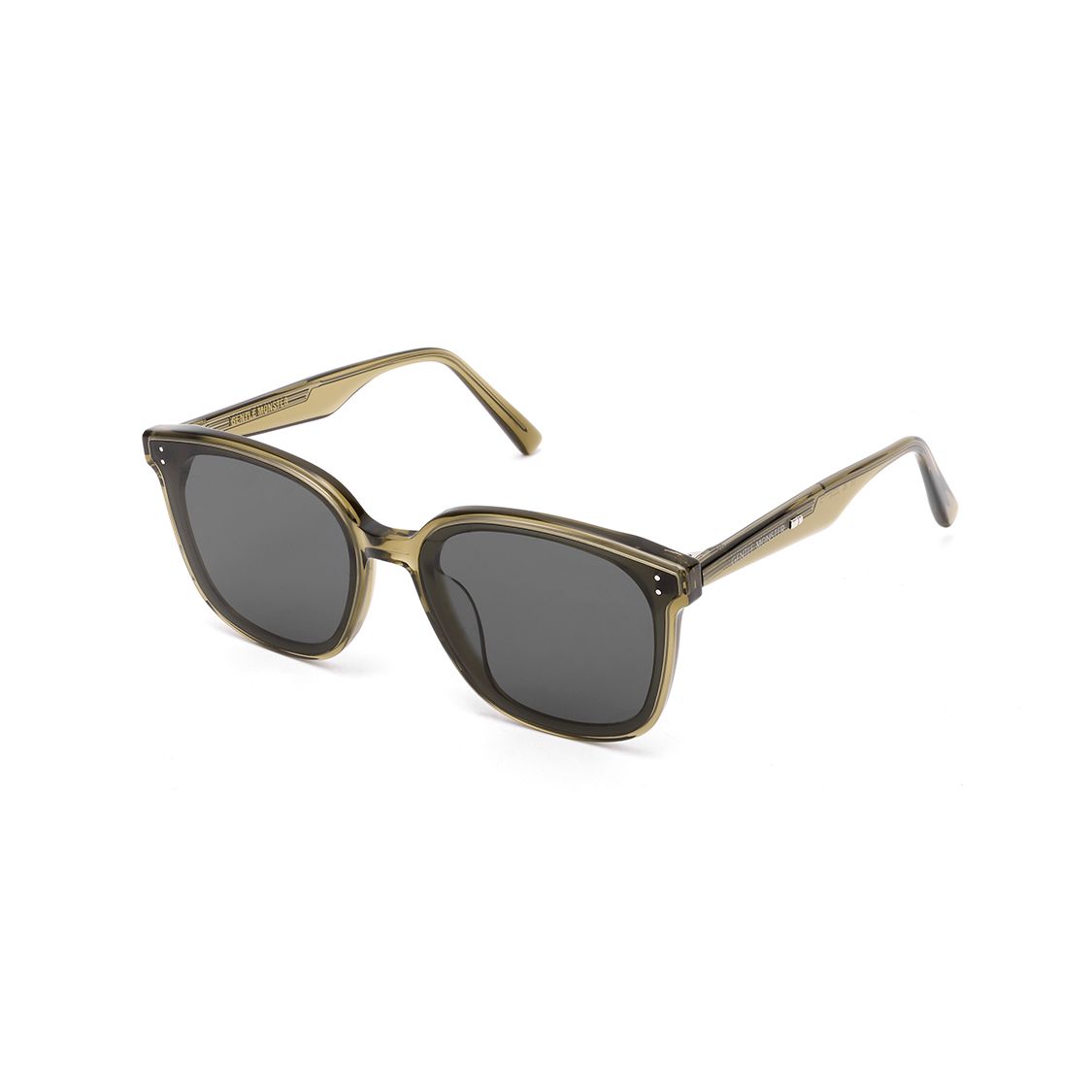 Lunettes de soleil carrées Gentle Monster Protection UV Lunettes de soleil unisexes Vert LIBE-KC1 Green