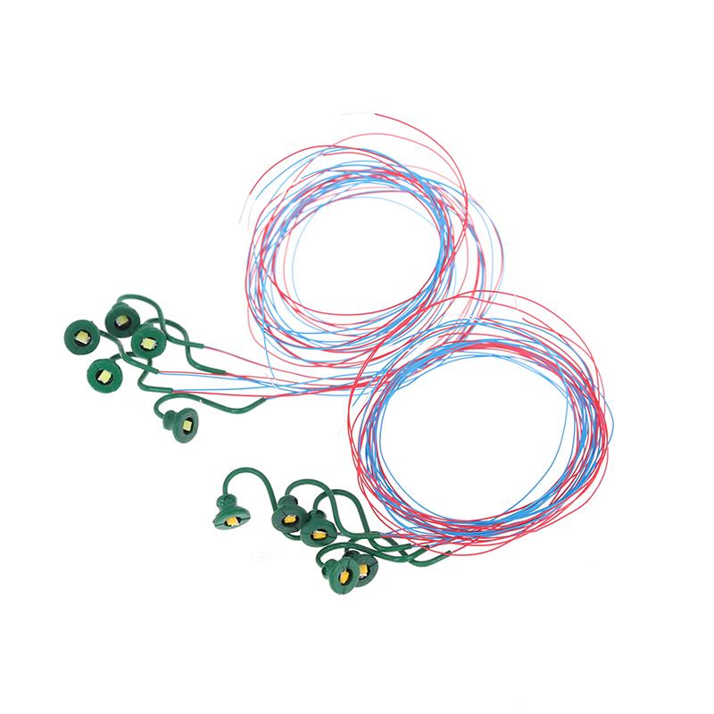 5Pcs Classic Wall Mount Lamps Street Lamp Model Making Railroad Model Park Lamps