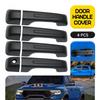 For -2025 Dodge Ram 1500 Crew Cab 4PCS Matte Black Door Handle Cover Caps OE