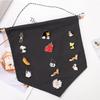 1/4pcs Brooch & Pin Display Banner, Nordic Minimalist Cotton Hanging Flag for Wall, Organizer and Collector Showcase