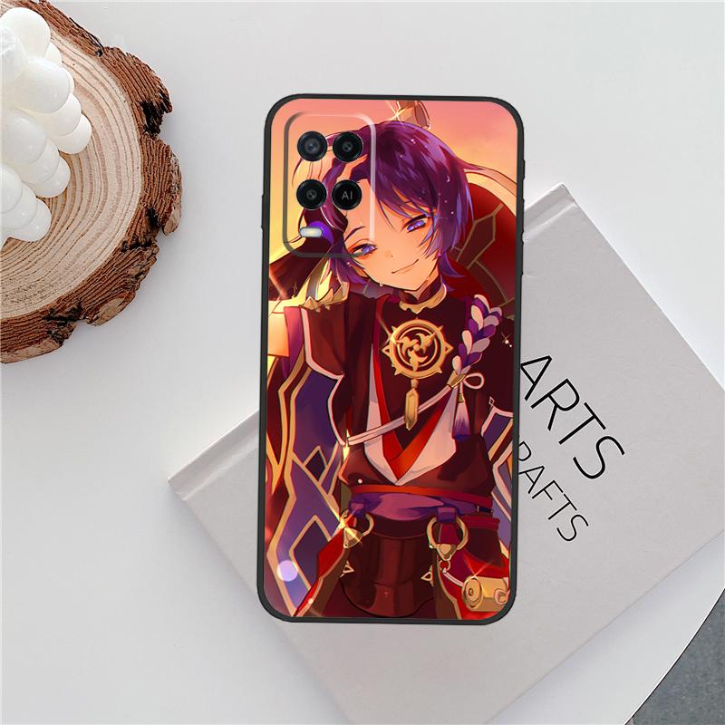 Scaramouche Genshin Impact For OPPO A57 A77 A78 A17 A16 A76 A96 A15 A52 A72 A91 A93 A54 A74 A94 A5 A9 A31 A53s A54s Case
