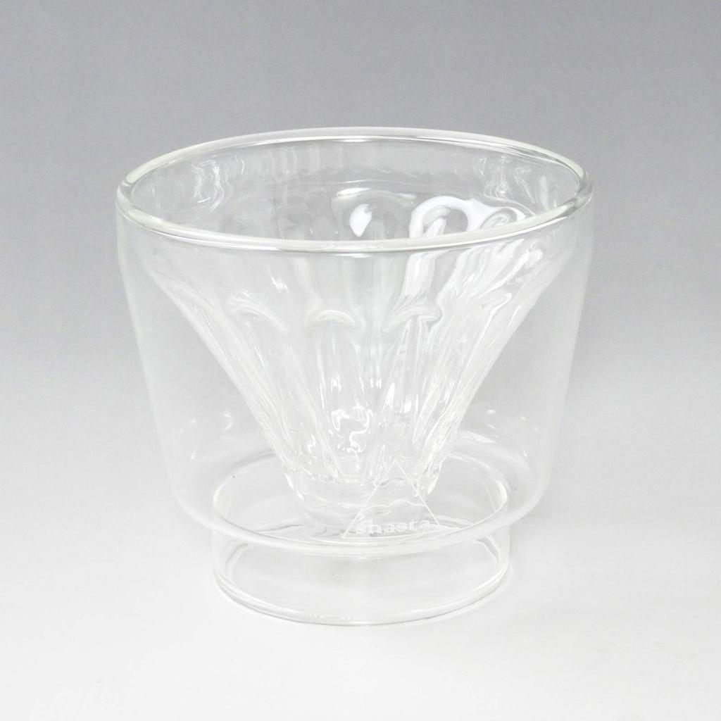 Shasta Drip Pot Clear 420ml Pot with Coffee Dripper TWG-C-026