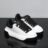 Spring McQueen Platform Leather Black Tail Casual Board Shoes Muffin Heightening Sports Dad Shoes 2