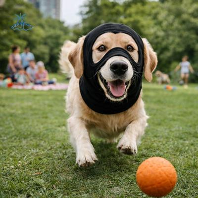 Elastic Dog Face Mask Soft Warm Breathable Pet Head Cover Comfortable Anti-Freezing Dog Recovery Headgear Outdoor Activity