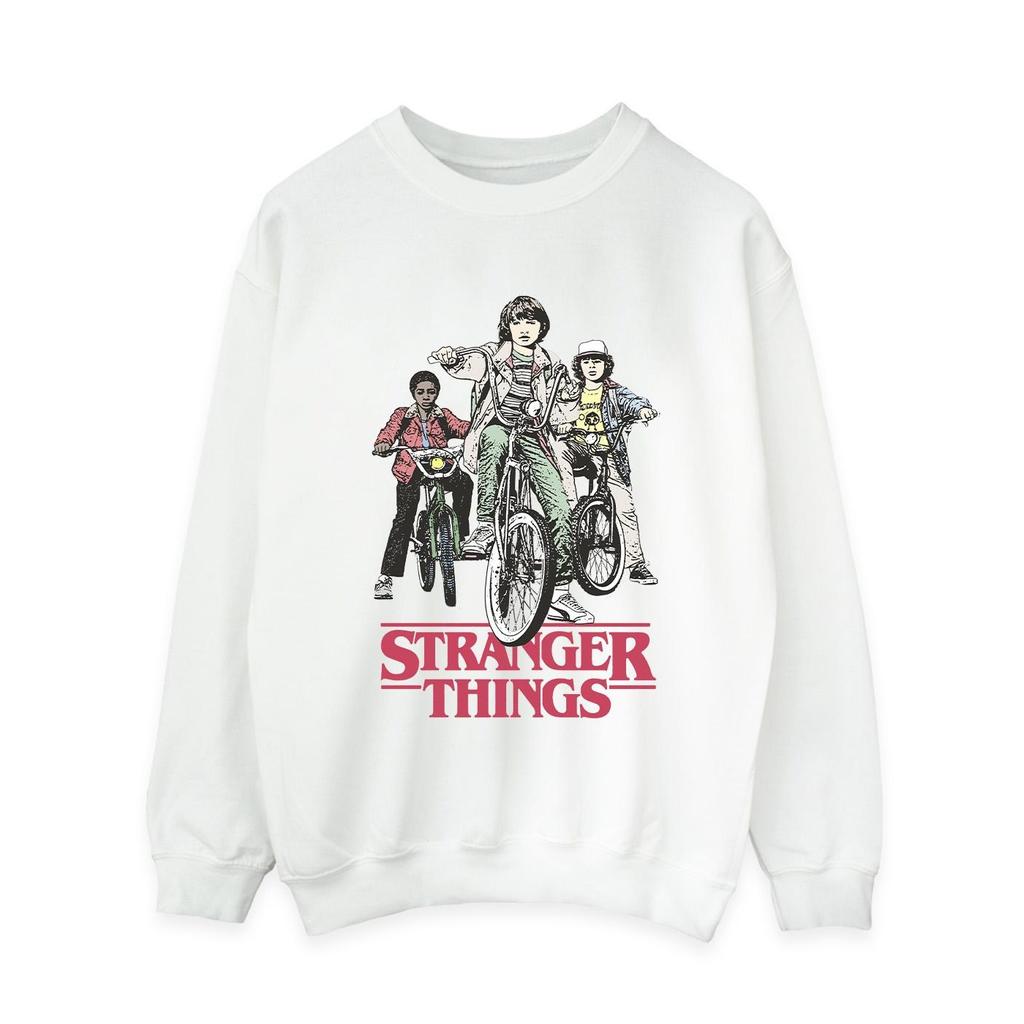 Netflix Womens/Ladies Stranger Things Retro Bikers Sweatshirt