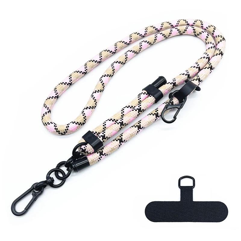 Phone Lanyard Adjustable Outdoor Universal Case Crossbody Shoulder Card Neck Cord Clip Hang Anti-lost Wrist Strap