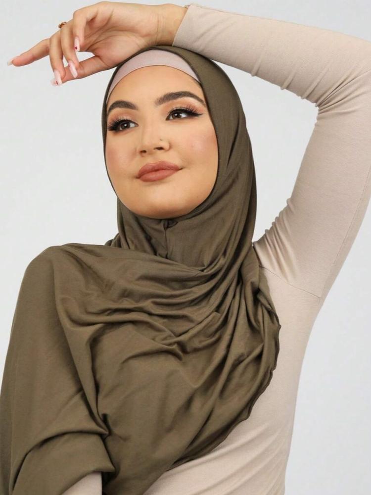 Muslimischer Sofort-Hijab Modal-Baumwoll-Jersey Ramadan-Hijab Damen Weicher Einfacher Schal Premium-Jersey-Schal Einfach zu tragende Kopfwickel