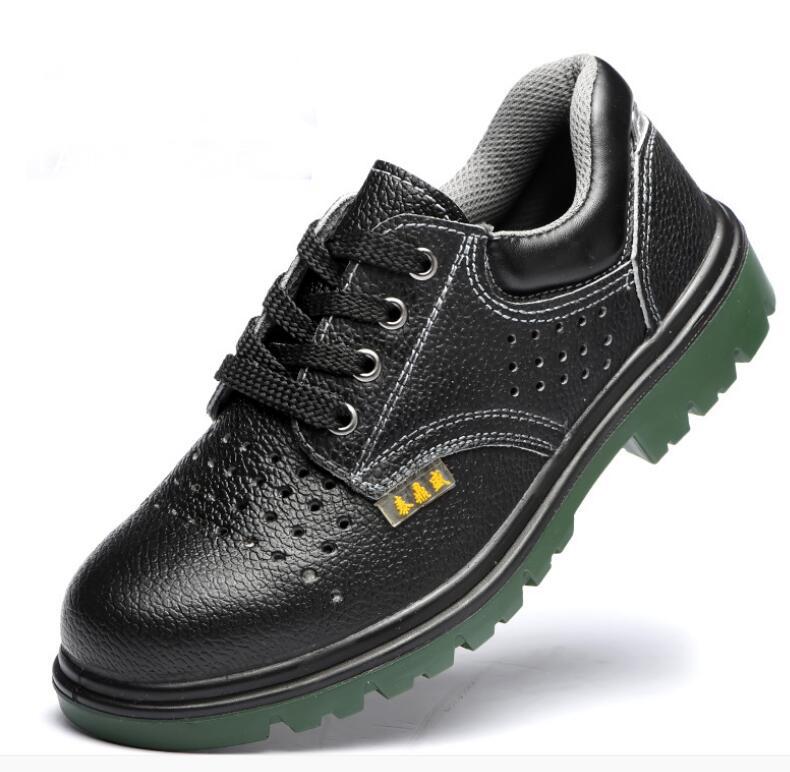 Labor Insurance Shoes Men'S Summer Breathable Solid-Soled Protective Shoes Anti-Smashing Anti-Piercing Oil-Resistant M137