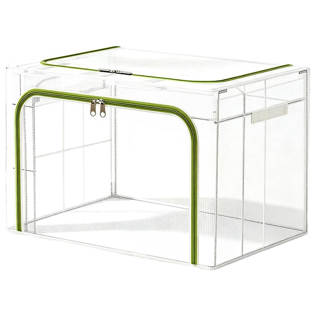 Clear Storage Box Large Capacity Foldable,- and for Home Closet - /66/80/110L