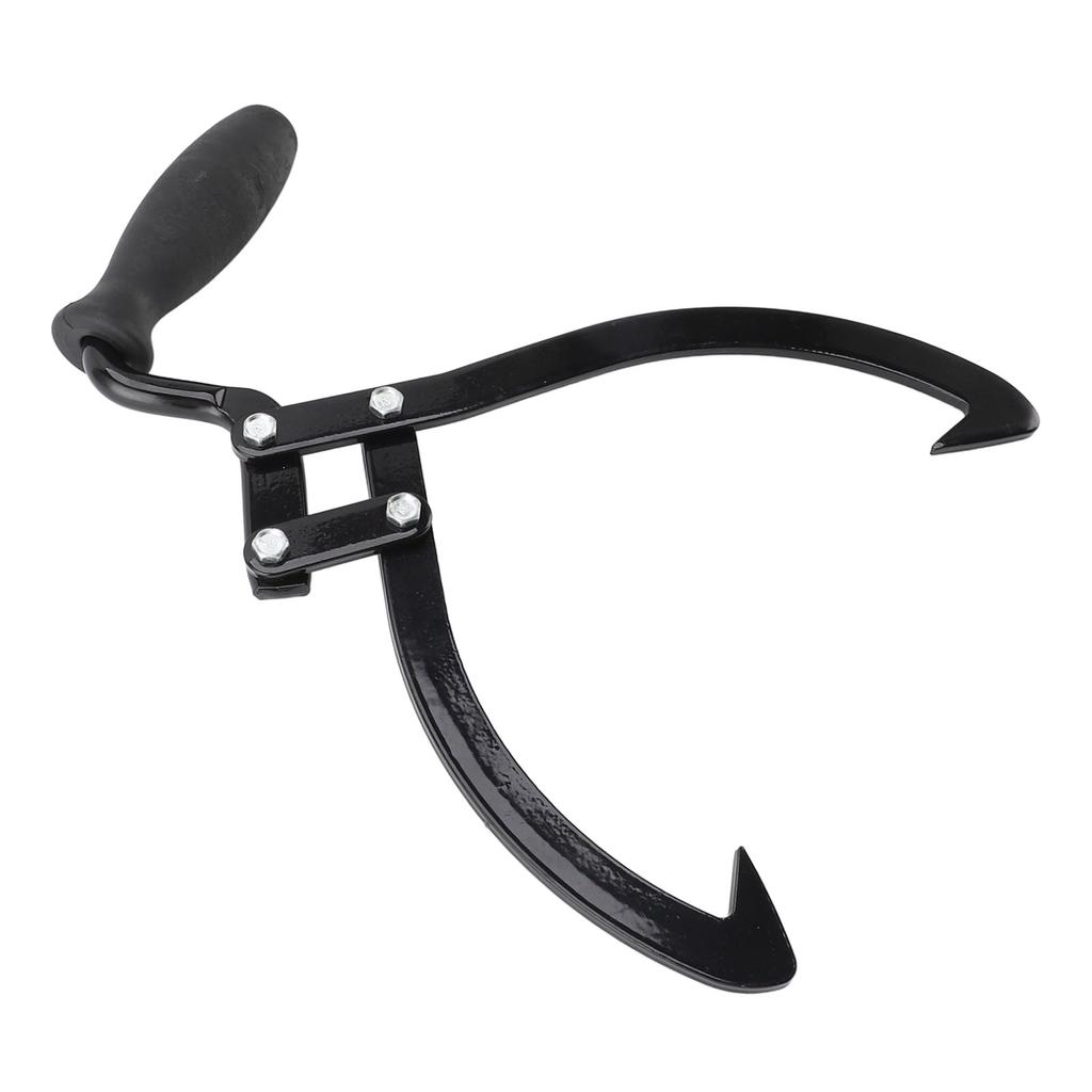 10inch Clamping Log Tongs Steel Heavy Duty 2 Claw Log Lifting Handling Dragging Carrying Tool for Mo