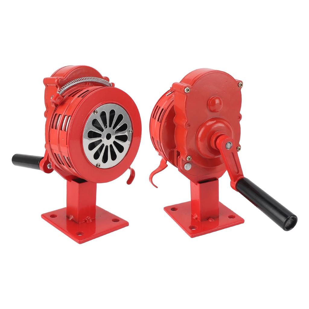 Hand Crank Siren Aluminium Alloy 110dB Loud Alarm Air Raid Tornado Siren Horns Alarm for Emergency
