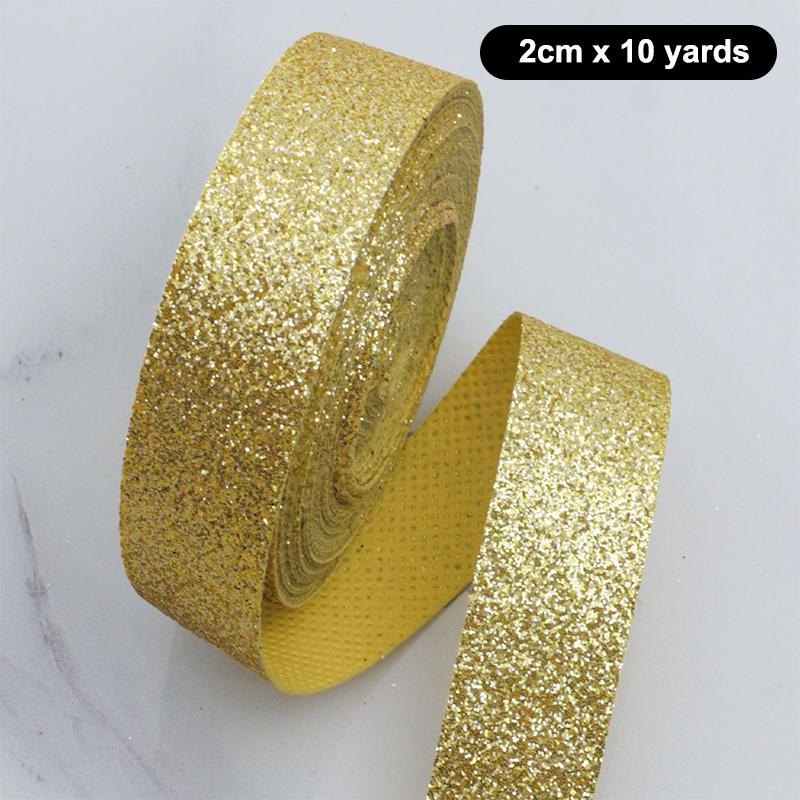 Colorful Flashes Christmas Ribbon Party Decoration 10Yard Diy Gift Wrap Bow Handmade Craft Wrapping Wedding Birthday Party Decor