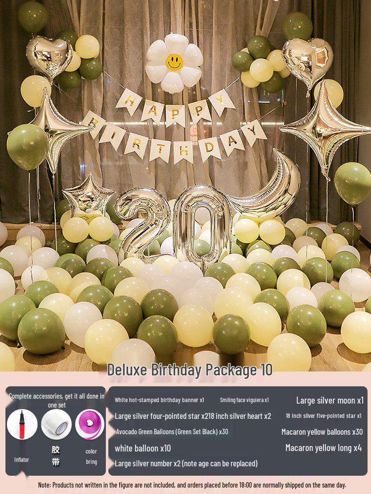 18th Birthday Party Decorations: Balloons & Background Wall Props for Boys & Girls