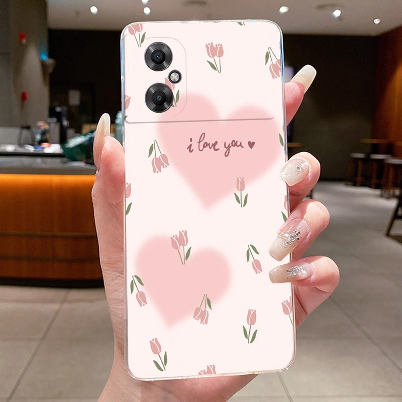 Phone Case For Xiaomi POCO M4 5G / Redmi Note 11R 5G Fundas Butterfly Bow Protective Casing Transparent Soft Silicone TPU Cover