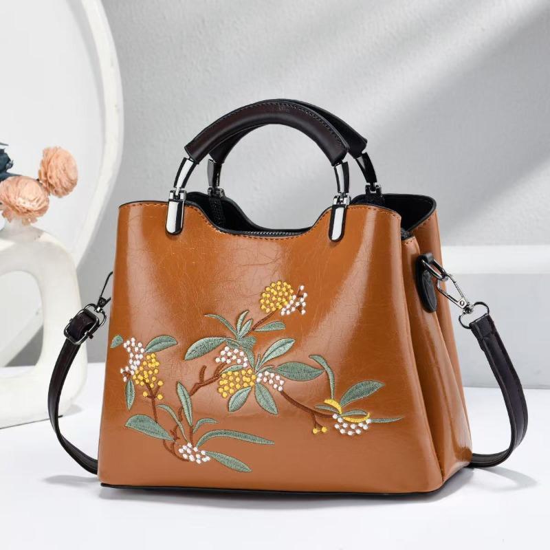 2026 New Chinese Embroidery Fashion Handbag Large Capacity Trend Commuter Crossbody Bag Womens Shoulder Bag Bolso Mujer