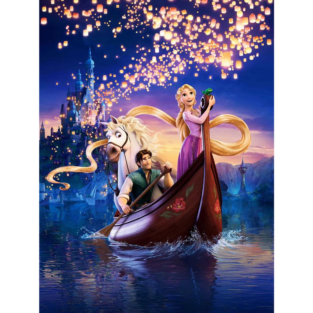 Rahmenloses Disney Diamantmalerei DIY Stickerei The Nightmare Moana Frozen Rapunzel Mosaik Kreuzstich Dekor für Zuhause