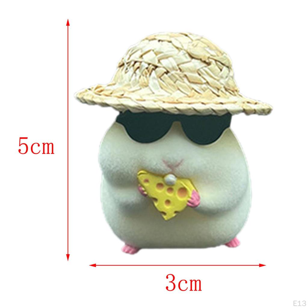 Adorable Easter Car Pendant with Removable Hat - Perfect for Shelf and Desktop Decor
