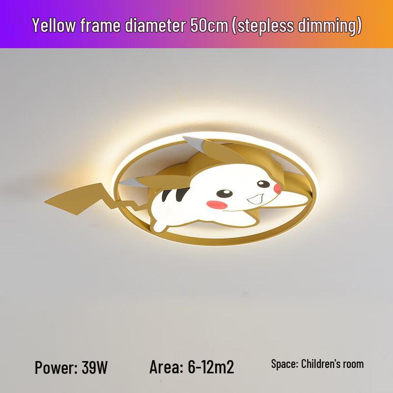 

Pikachu Cartoon Ceiling Light for Children s Room
