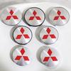 4 Stück 56mm 60mm 65mm 68mm Mitsubishi Autoemblem Radnabendeckel Auto Felge Umbau staubdichter Aufkleber Styling-Zubehör