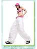 Tuogu Women's Slimming Paratrooper Wide-Leg Pants - Spring/Summer Style, Casual Loose Fit, Floor-Length.