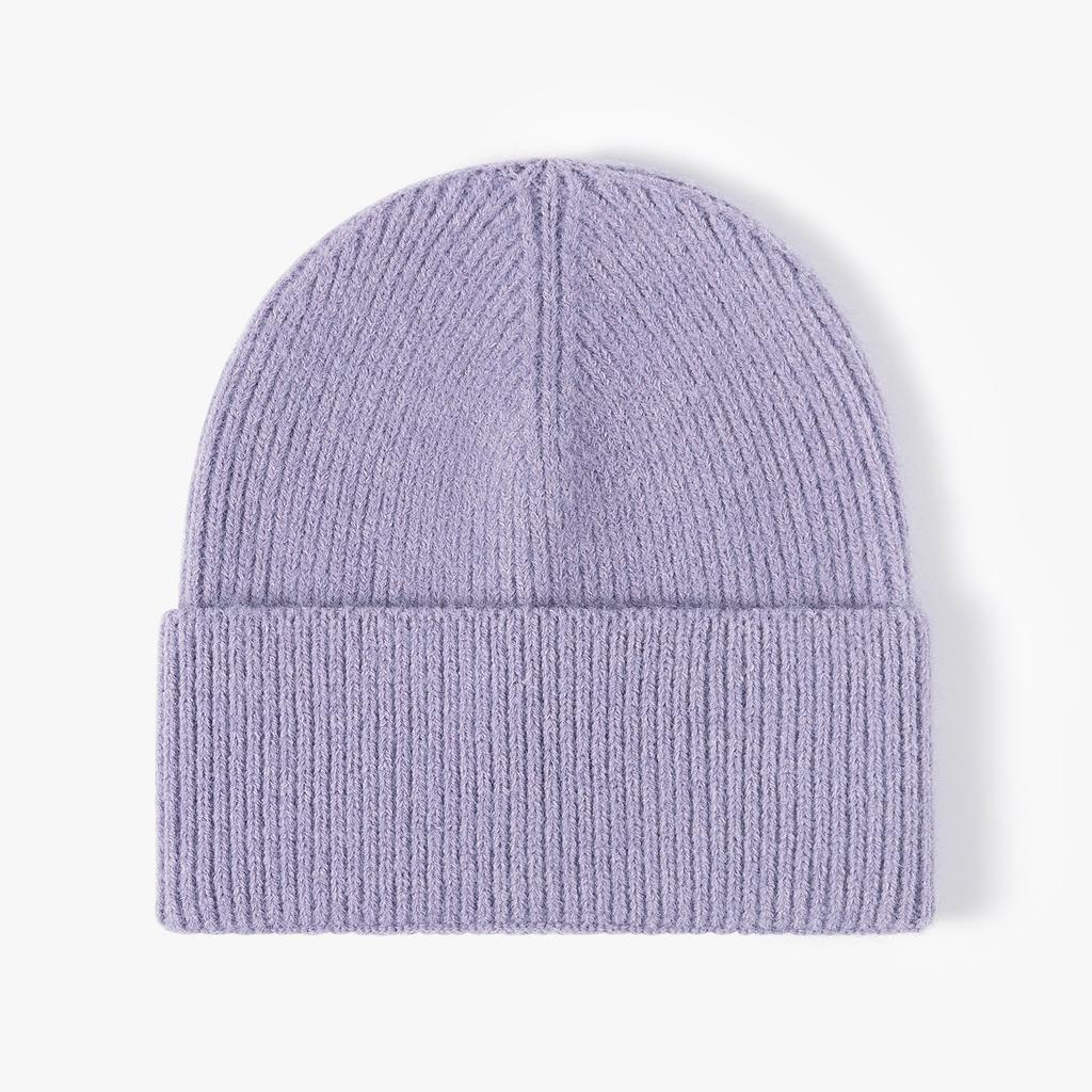 Reach Certified Wool Hat, Brand Oem Solid Color Winter Outdoor Cold And Warm Knitted Hat