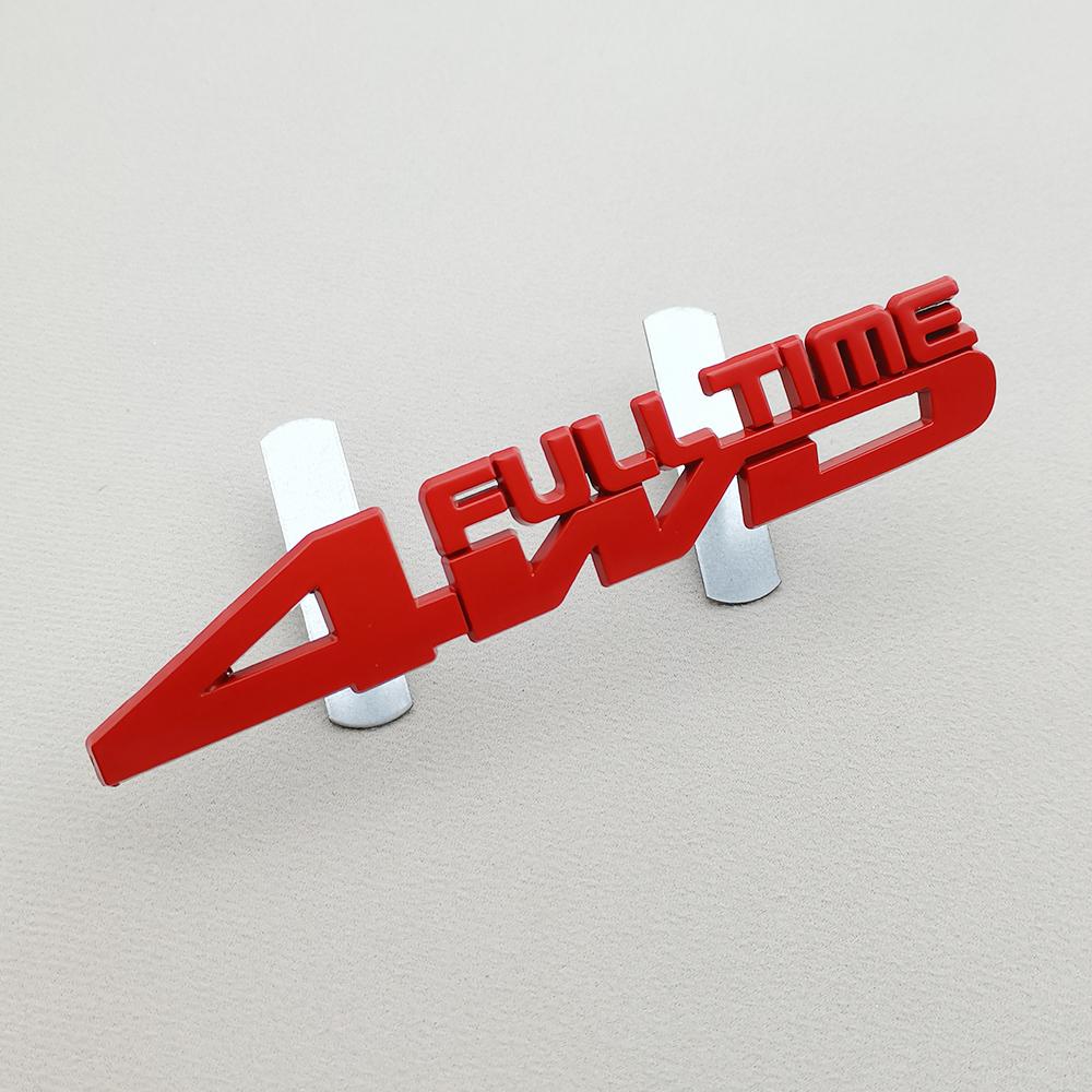 3D Car Sticker 4WD Full Time Logo Emblem Truck Fender Auto Badge Decal Accessories For Toyota Prado Honda Jeep  Ford Mitsubishi