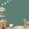 Sea Zigzag and Brown Wallpaper for Living Room and Bedroom 50x1000
