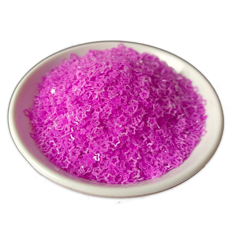 Luminous Hollow Plum Sequin Nail Art Patch: 4MM Glow, Mother-and-Child Star Design, 8 Colors, Solvent-Resistant