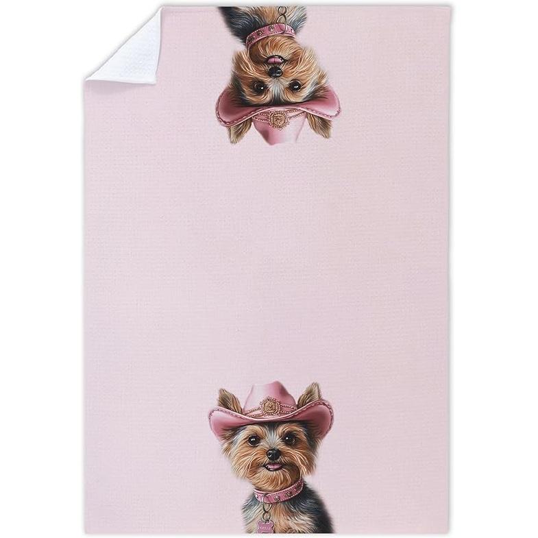 Cabana Bro Western Cowboy Crocodile Kitchen Towels, Gifts for Animal Lovers Women Decorative Hand Towels for Bathroom, Rustic Farmhouse Cowboy