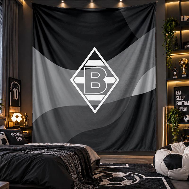 Wall Hanging Tapestry Borussia Mönchengladbach Print Cloth for Living Room Bedroom Home Decor