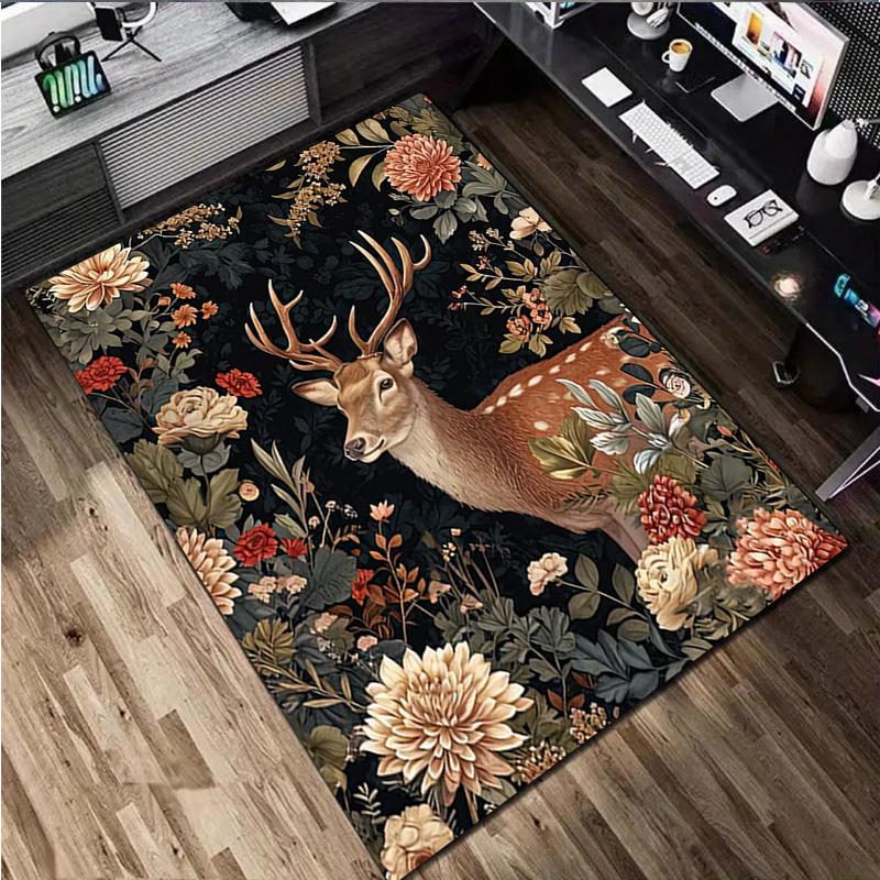 Flowers Animal Rug Home Carpet Office Decorative Carpet For Living Room Bedroom Door Mat Floor Carpet Computer Chair Area Rug