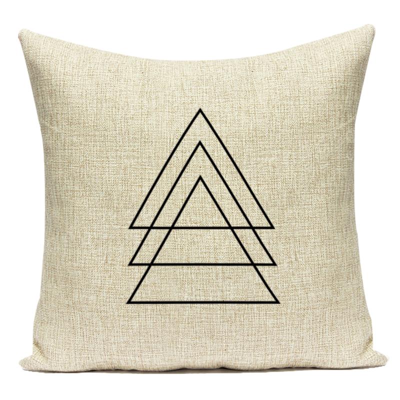 Nordic Geometry Cushion Cover Sofa Pillow Cases Bird Tree Print Pillow Cover For Bedroom Home Decor Car Office Decorative