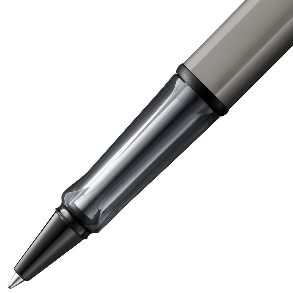 LAMY Lx Ruthenium Roller Ballpoint Pen Elegant Aluminum Bronze Stainless Steel Medium Nib Includes Black Ink Refill M and Case - Body, Finish, Clip,