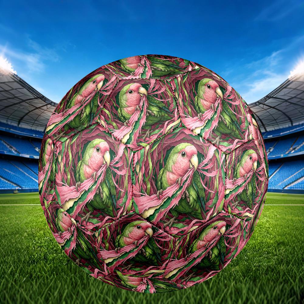 1pc Parrot Adventure Theme Soccer Ball Football, Size 5, Lightweight PVC, Durable Outdoor Training Soccer Ball, Gift m61410