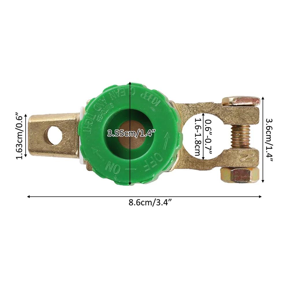 Professional Zinc Alloy Battery Terminal Link Switch Quick Cut-off Disconnect Isolator Switch Car Power-off Switch for All 6V/12