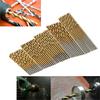 50Pcs 1/1.5/2/2.5/3Mm Titanium Coated Hss High Speed Steel Drill Bit Hand Tool