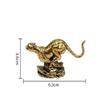Socha Geparda Stolní Ozdoby Pevný Kov Zvíře Leopard Figurky Miniatury Domácí Dekorace Řemesla Dětské Dárky