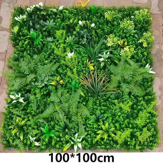 Flame-Retardant Green Wall: Anti-Aging Lawn Decoration for Malls & Backgrounds