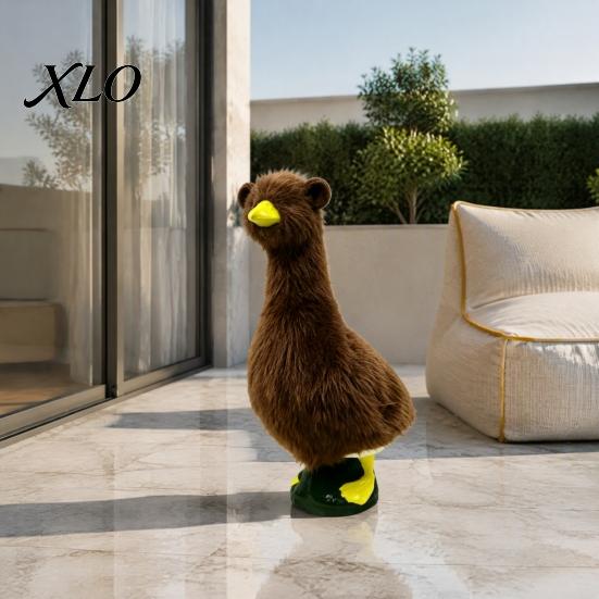 Holiday Goose Costume for Porch Animal Clothing 23 Inch Goose, Decorative Outfit, Creative Clothes Windowsill Yard And Garden, Seasonal Lawn Ornament