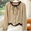 La Chapelle French-Style Ruffled Commuter Blouse