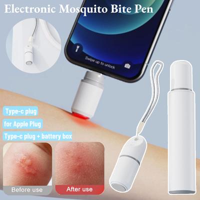 Stylo Anti-Démangeaisons Portable Électronique Sans Produit Chimique Stylo Anti-Moustiques Stylo Anti-Démangeaisons Morsures d'Insectes pour Camping en Plein Air Voyage