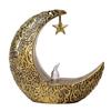Mini Ramadan Månelys Ramadan Dekorasjon Myk Glød Batteridrevet Eid Ramadan Stearinlys Nattbordsdekor