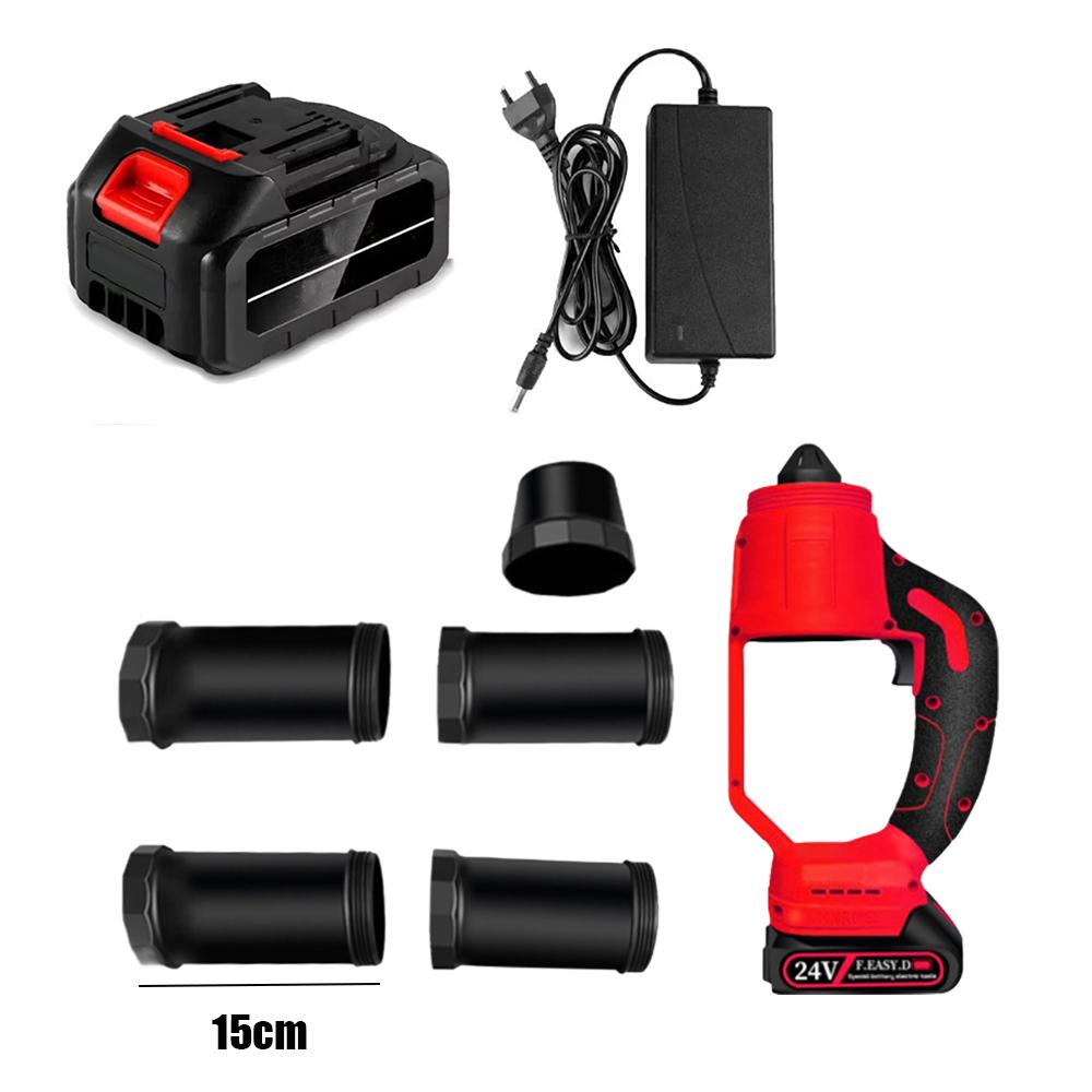 

40V Cordless Leaf Blower With 5 Nozzles Tubes Powerful Electric Air Blower Efficient Leaf Snow Dust Blowing High Powerful Tool EU