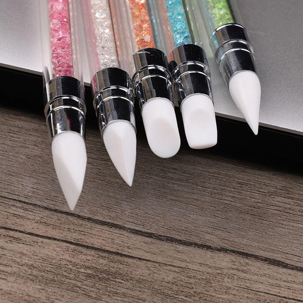 Tool Dotting Nail Art Pen DIY Silicone Nail Brush Painting Brushes Carving Pen Sculpture Pen
