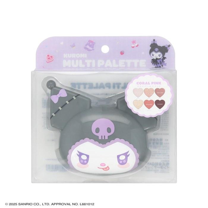 Shobido Sanrio Kuromi Multi Palette 6 Colors <Coral Pink> SA56461 Kuromi <Coral Pink>