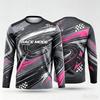 Race Mode Circuit Racing Track Graphic Long Sleeve T Shirt Family Matching Outfits  Motor Racing Sports Jersey Top
