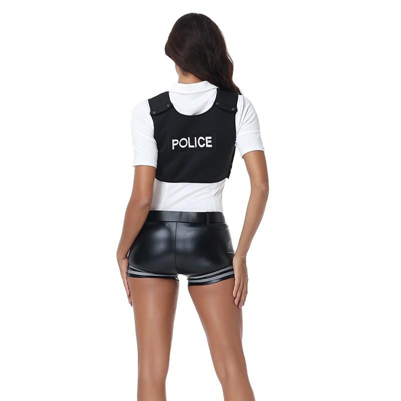 Halloween Police Costume Set Women Cosplay Party Role Play Outfit