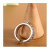 Adjustable Open Ring With Tibetan Mantra Design Vintage Plated Geometric Jewelry Men Women