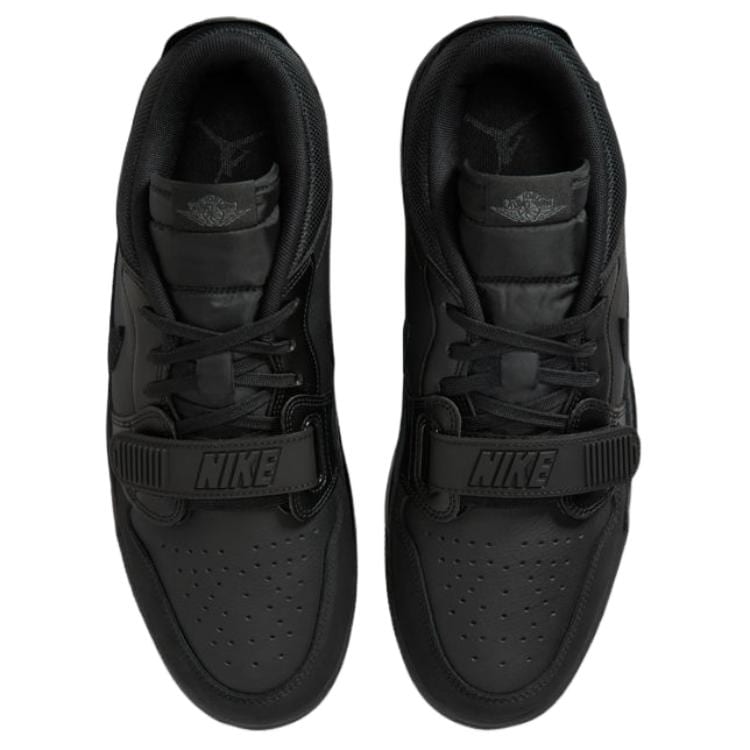 Jordan Legacy 312 Pelle Sintetica Basse Scarpe da Basket Vintage Uomo Nero IQ9784-001